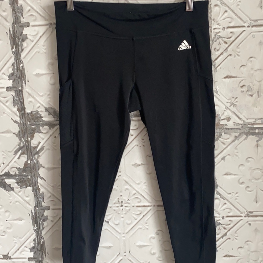Adidas climalite black workout capris